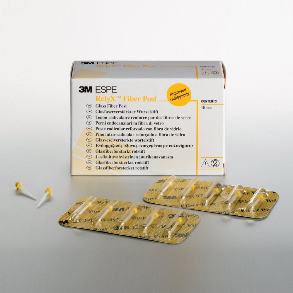 3M RelyX Fiber Post Refill Size 1 Yellow 56861 Pack10