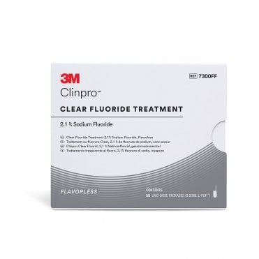 3M Clinpro Clear Flouride Treatment 0.5ml (7300FF) - Pack50