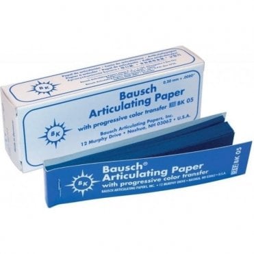 Bausch Articulating Paper Blue Straight BK05 - Box300