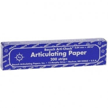 Bausch Articulating Paper Extra Thin Blue/Blue BK09 -Pack200