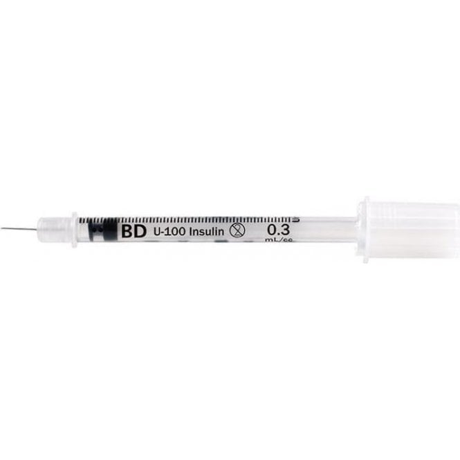 Micro Fine Insulin Syringe 0 3ml Needle 30gx8mm Box100 From Bf Mulholland Ltd Uk Micro Fine Insulin Syringe 0 3ml Needle 30gx8mm Box100 From Bf Mulholland Ltd Uk