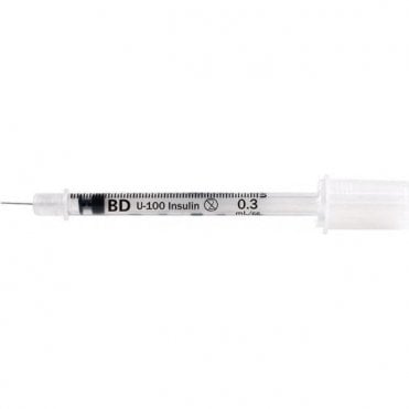 BD Micro-Fine + Insulin Syringe 0.3ml Needle 30Gx8mm -Box100