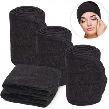 Black Spa Headband - Pack5
