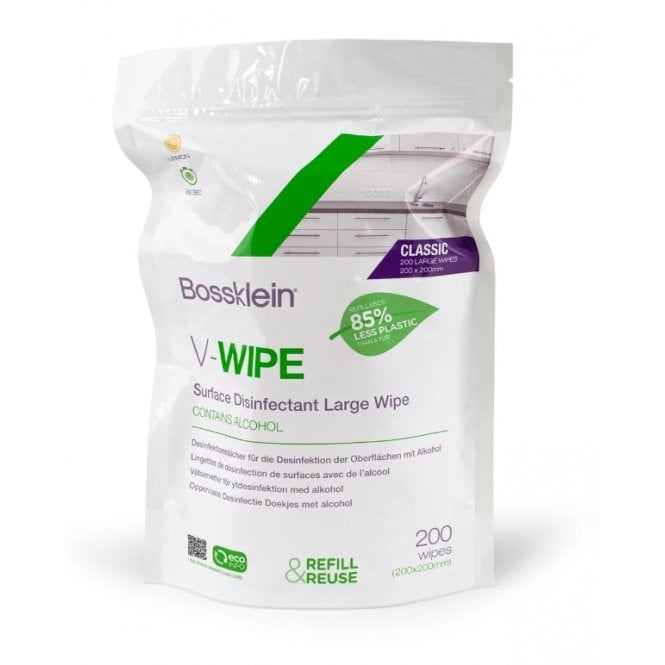 Bossklein Max V-Wipes Lemon Refill (BOS9784) - Pack200