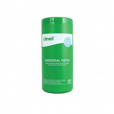 Clinell Universal Disinfectant Wipes 250mm x 200mm(CWTUB100)