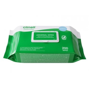 Clinell Universal Sanitising Wipe (BCW200) - Pack200