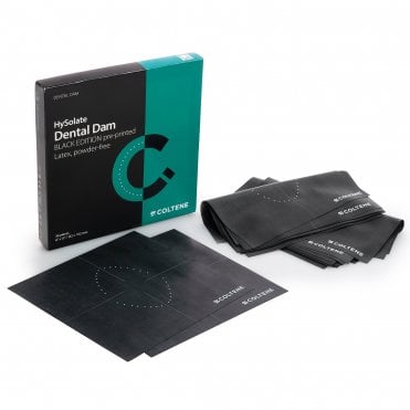 Coltene HySolate Rubber Dam Black Printed Med 6x6 (60031352)