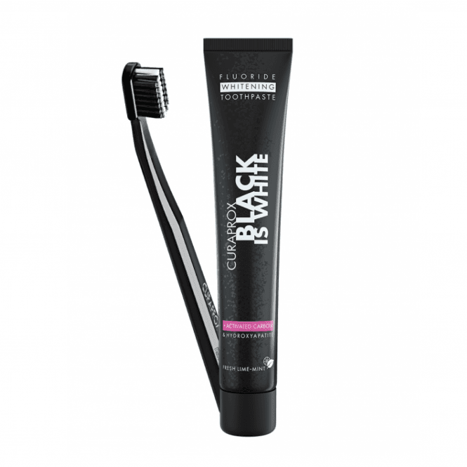 Curaprox Black Is White Toothpaste & Brush (BW001) - Each