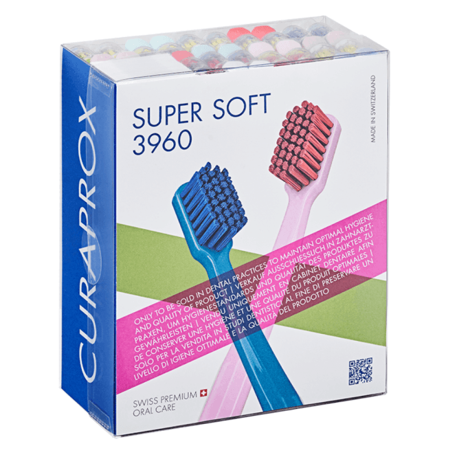 Curaprox CS3960 Supersoft Toothbrush & Sleeves - Pack36