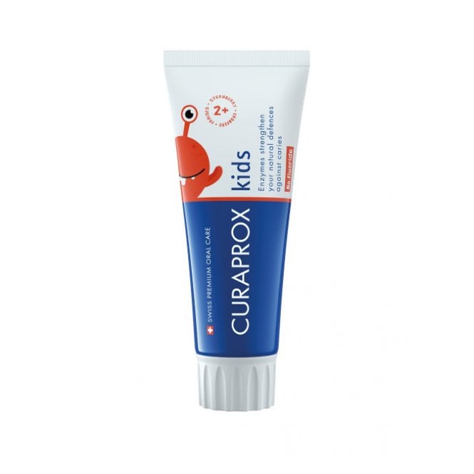 Curaprox Kids Toothpaste Strawberry 60ml Fluoride Free -Each