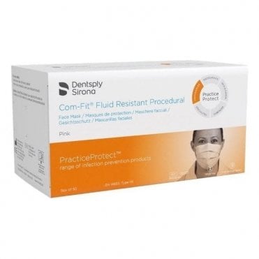 Dentsply Com-Fit Masks Fluid Resistant Ear Loop Pink (20325)