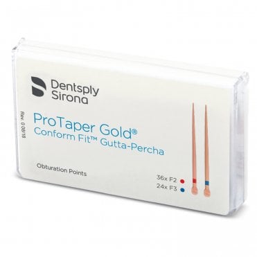 Dentsply Conform Fit ProTaper Gold GP Points F2/F3 - Box60