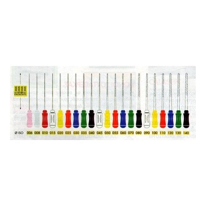 Dentsply Sterile Hedstroem Readysteel Files 28mm 60 - Pack6