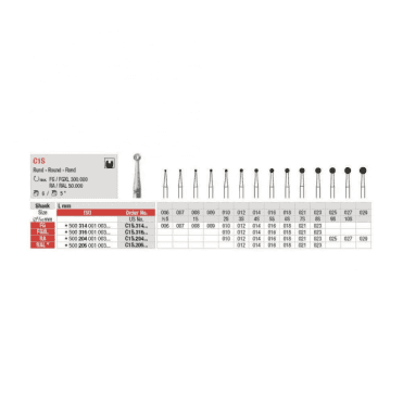 Edenta TC Burs FGXL Round C1S.316.018 - Pack5