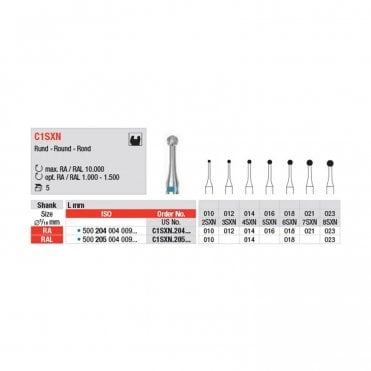 Edenta TC Burs Round C1SXN.204.023 - Pack5
