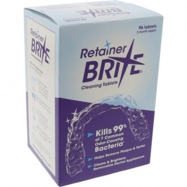 Essix Retainer Brite Cleansing Tablets 3 Month Supply - Pk96
