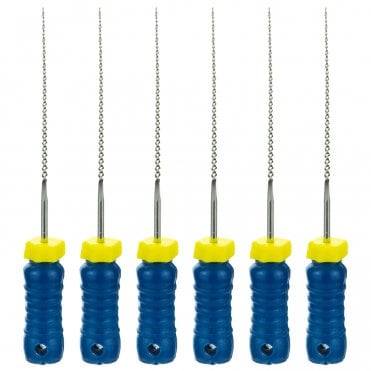 Falcon NiTi K Files 25mm Size 60 Blue - Pack6