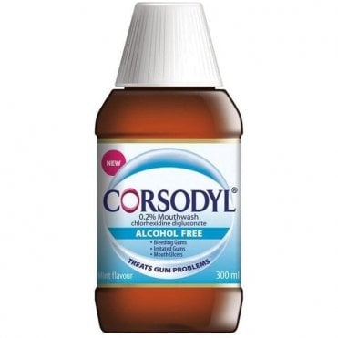 GSK Corsodyl Mouthwash Alcohol Free 6x300ml(60000000108797)