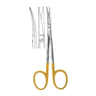 Hammacher Gum Scissors Curved 115mm (TC Inserts) (HAMB30111)