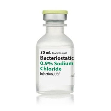 #Hospira Bacteriostatic 0.9% Sodium Chloride Vial 30ml -Pk25