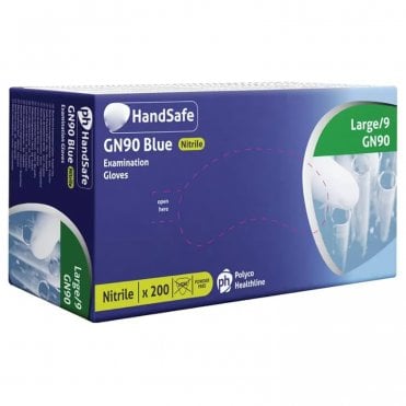 HPC HandSafe Blue Nitrile Gloves Extra Large GN90 - Box200