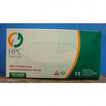 HPC Healthline Gloves Powder Free E/Large GN31 - Box100