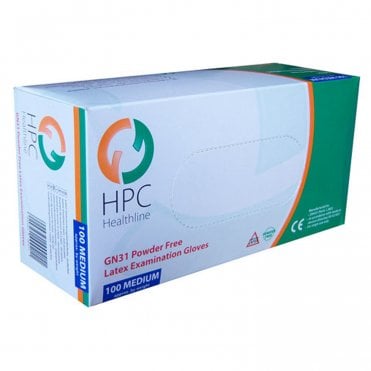 HPC Healthline Gloves Powder Free Medium GN31 - Box100