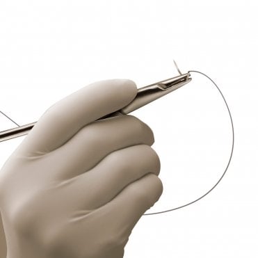Hu-Friedy 3-0 Black Silk Suture 18" C-6 Needle 18.7mm -Box12
