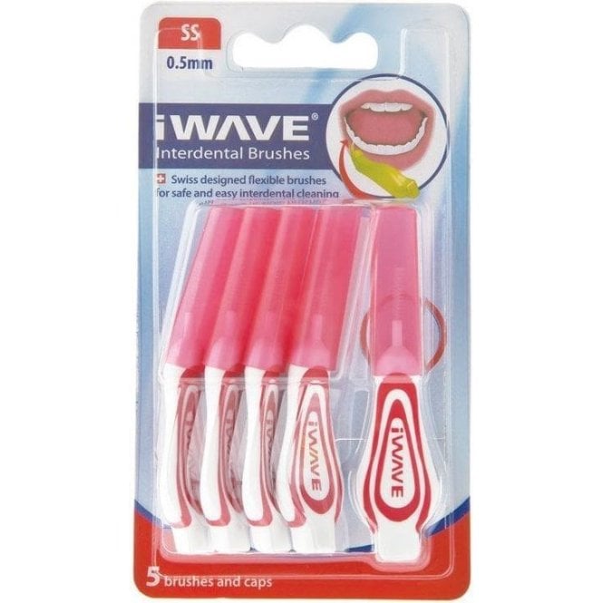 i-Wave Interdental Brush 0.5mm Red (W-IDSS) - Pack5