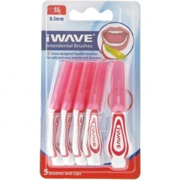 i-Wave Interdental Brush 0.5mm Red (W-IDSS) - Pack5