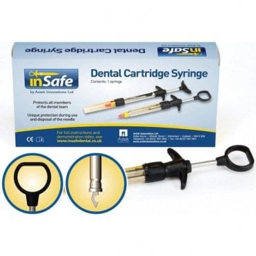inSafe Syringe 2.2ml Harpoon Aspirating Thumb Ring (23013)