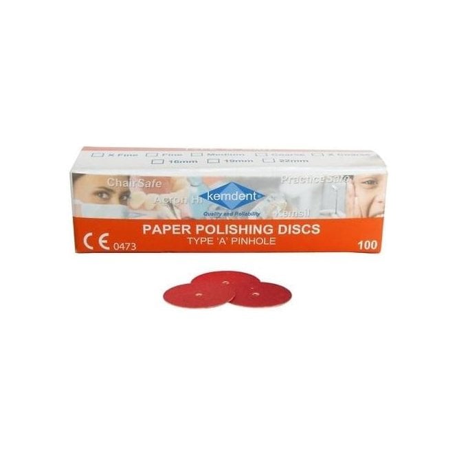 Kemdent Polishing Discs Type A 22mm Medium - Box100