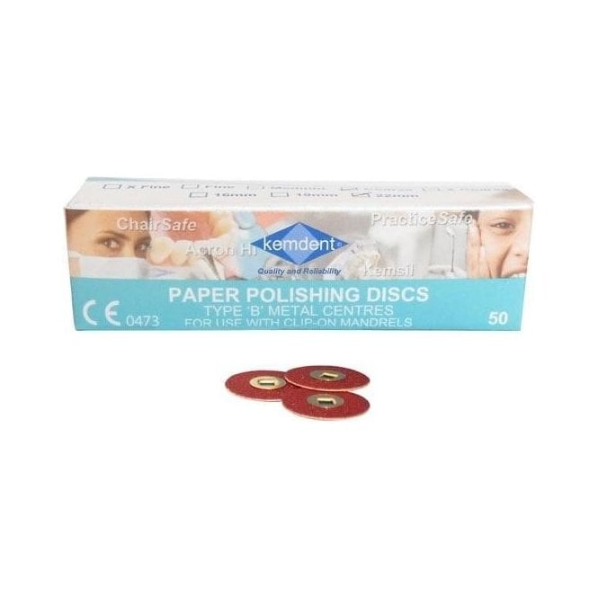 Kemdent Polishing Discs Type B 16mm Medium - Box50