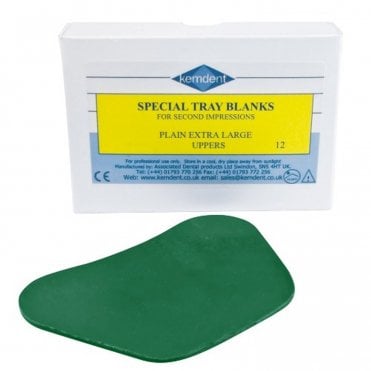 Kemdent Special Tray Blanks Plain Extra Large Uppers - Box72