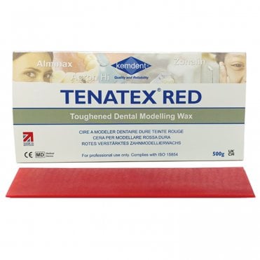 Kemdent Tenatex Red Sheet Wax 500g - Each