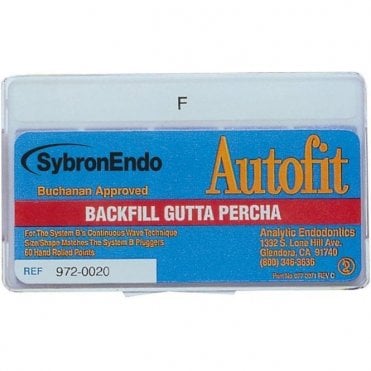 Kerr Autofit Backfill Gutta Percha Points Fine (972-0020)