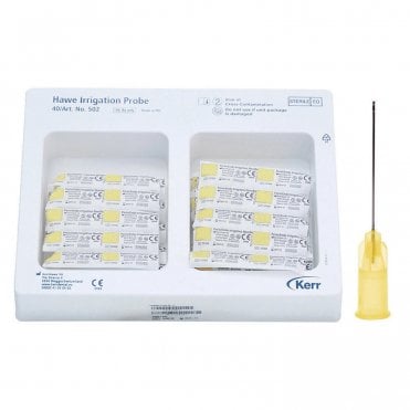Kerr Hawe Irrigation Probe Needles 30g Yellow (0505) - Box40