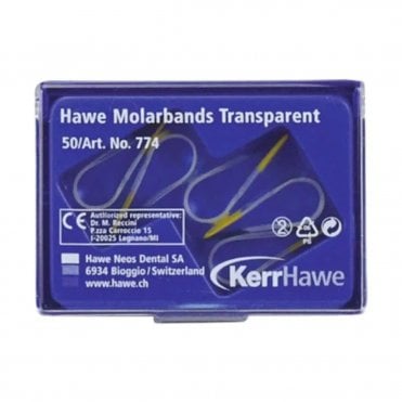 Kerr Transparent Molar Bands (774) - Pack50