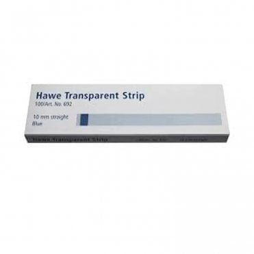 Kerr Transparent Strips Blue 10mm Straight (692) - Box100