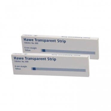 Kerr Transparent Strips Yellow 6mm Straight (690) - Box100