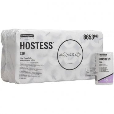 Kimberly-Clark Hostess Toilet Tissue Roll 8538 -36x320=11520