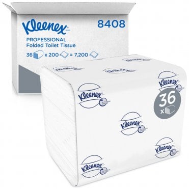 Kimberly-Clark Kleenex Folded Toilet Tissue (8408) - Case36