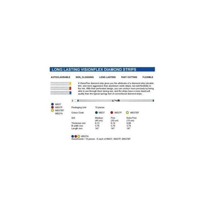 Komet Vision Flex Diamond Strips Ass(WS37A.000) -Pk15