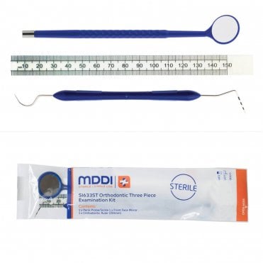 MDDI Orthodontic 3-Piece Sterile Examination Kit - Pack100