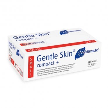 Meditrade Gentle Skin Compact+ Latex Gloves P/Free Small