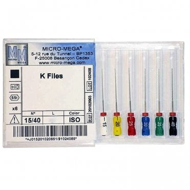 Micro-Mega B6 K-Files Sterile L31mm 15 (60029728) - Pack6