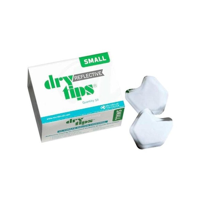 Microbrush Reflective DryTips Small Silver (291727) - Box50