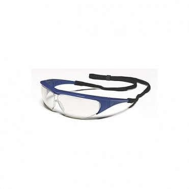 Millennia Safety Glasses Blue Frame / Clear Lens - Each