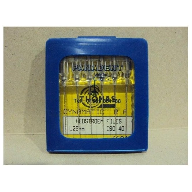 N/A - Thomas Dynamatic Files L25mm Size 40 - Pack6