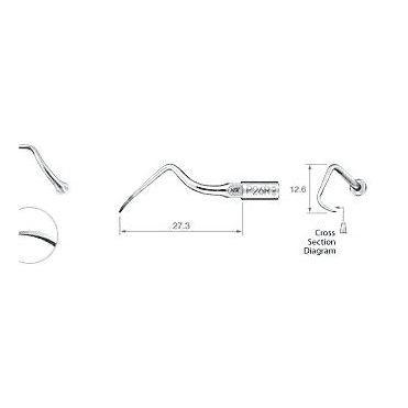 NSK Varios Perio Tip P26R Right Curved (Z217426) - Each